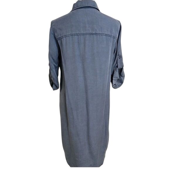 Cloth & Stone Slate Shirt Dress 100 percent Tencil size large - Picture 2 of 6